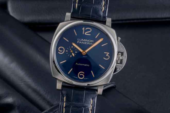  Panerai Luminor Due Titan Automatik Herrenuhr Ref. PAM00729 Box & Papiere 2018 