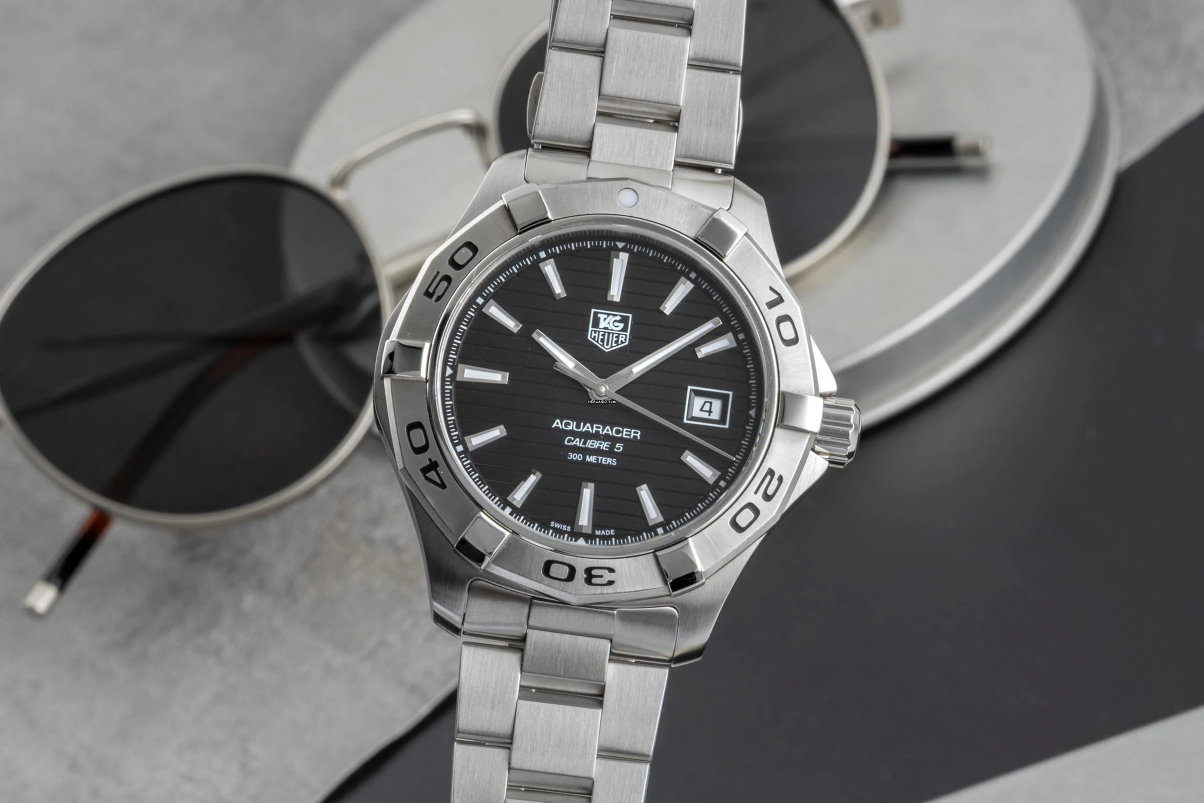 TAG Heuer Aquaracer 300M Automatik Calibre 5 Edelstahl Herrenuhr Ref. WAP2010