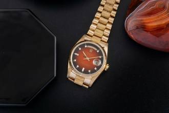 Thumbnail von Rolex Day-Date 36 18k Red Vignette Diamond Dial Borke Gold Automatik Ref. 18248