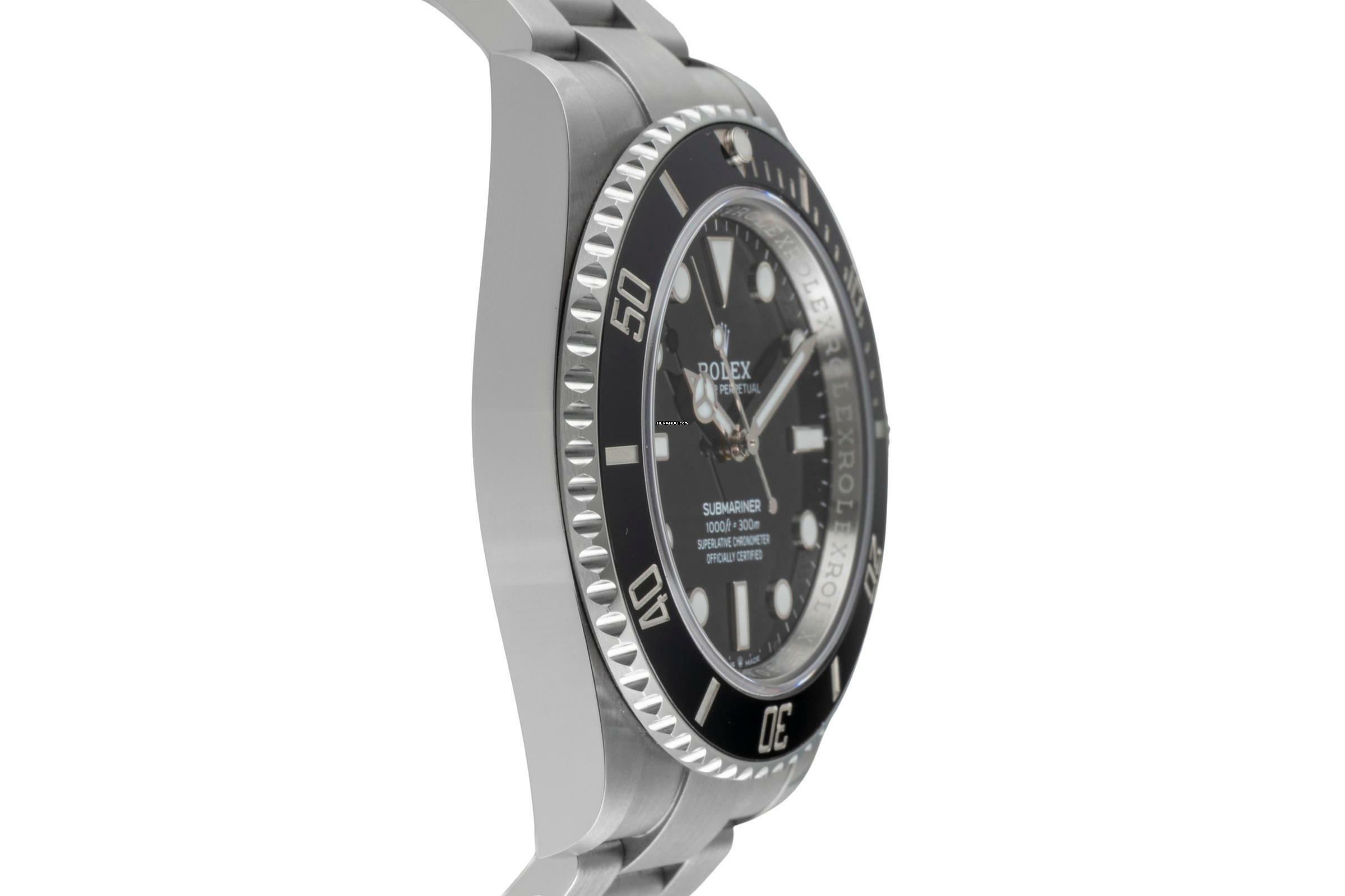 Thumbnail von Rolex Submariner (No Date) Stahl Automatik Herrenuhr Ref. 124060 Box & Papiere 2025