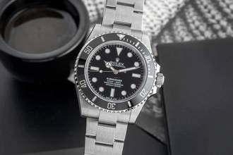 Thumbnail von Rolex Submariner (No Date) Stahl Automatik Herrenuhr Ref. 124060 Box & Papiere 2025