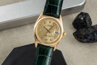 Thumbnail von Rolex Datejust 36 18K Gold (0,750) Automatik Herrenuhr Ref. 1601 Klassiker