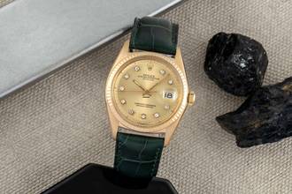 Thumbnail von Rolex Datejust 36 18K Gold (0,750) Automatik Herrenuhr Ref. 1601 Klassiker