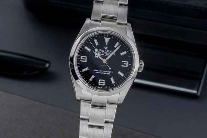  Rolex Explorer Oyster Edelstahl Automatik Herren Ref. 124270 Box & Papiere 2022 