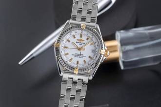 Thumbnail von Breitling Windrider Wings Stahl / Gold Automatik Herrenuhr Ref. B10350 B&P 2001