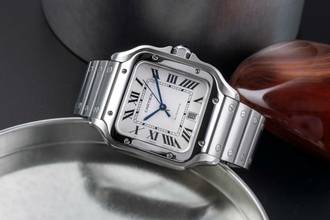 Thumbnail von Cartier Santos de Cartier Stahl Automatik Herrenuhr Ref. WSSA0009