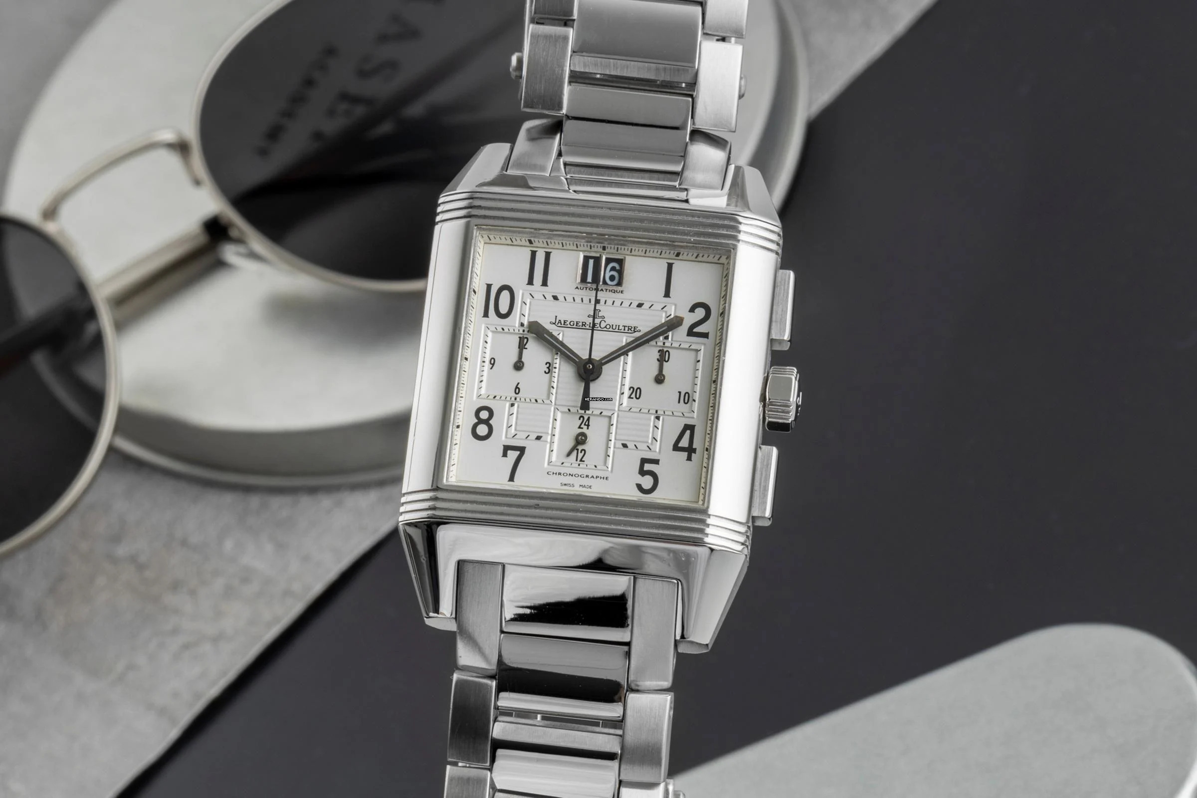 Jaeger-LeCoultre Reverso Squadra Chronograph GMT Automatik Ref. Q7018120 , 230.8.45