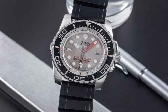  Tudor Hydronaut Hydro 1200 Stahl Automatik Herrenuhr Ref. 25000 Papiere 2014 