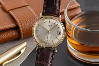 Thumbnail von Patek Philippe Calatrava 18K (0,750) Gold Automatik Ref. 3445 Vintage Klassiker