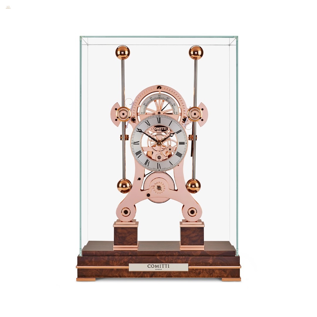 The Navigator – Rhodinierte 8-Tage-Tischuhr