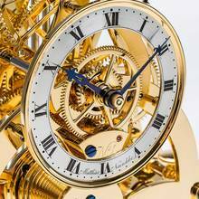 Thumbnail von Tischuhr NT 10 – Vergoldete Skelettuhr