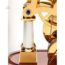 Thumbnail von Tischuhr NT 10 – Vergoldete Skelettuhr