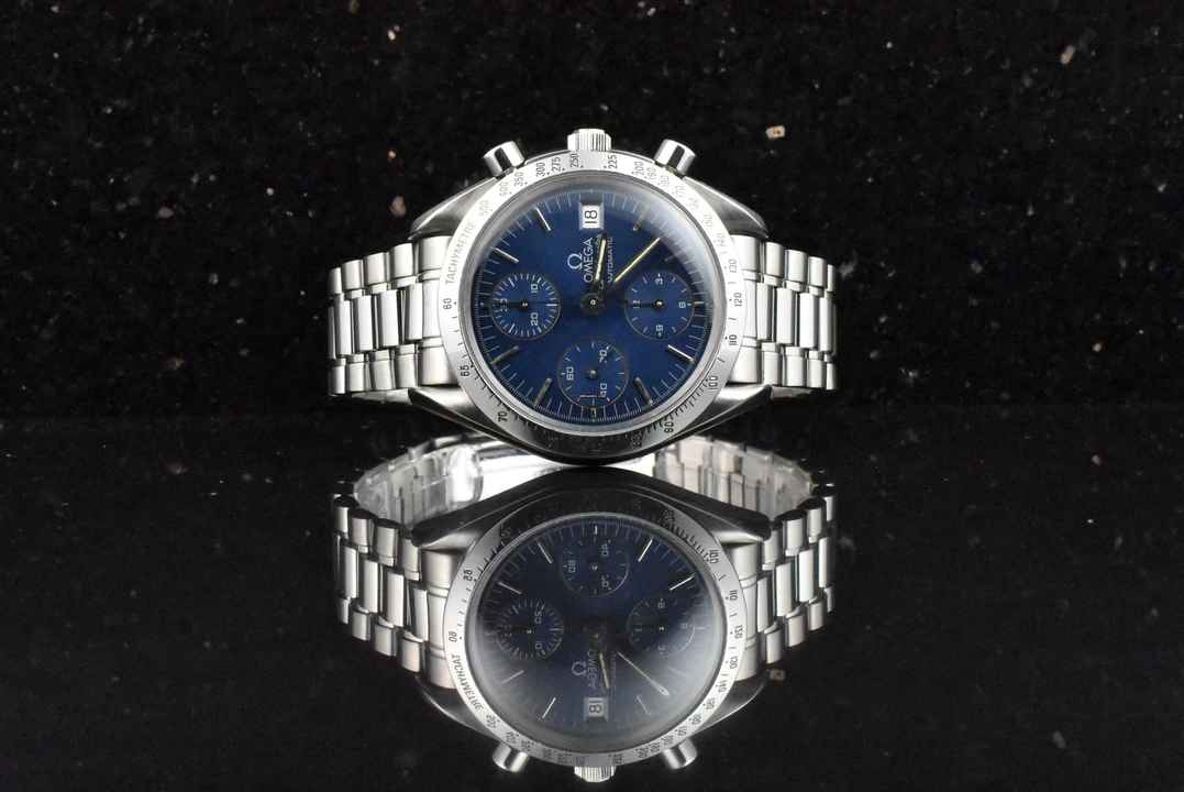  Omega Speedmaster Date 39 Automatic 35118000 Blue Dial Vintage 1994 