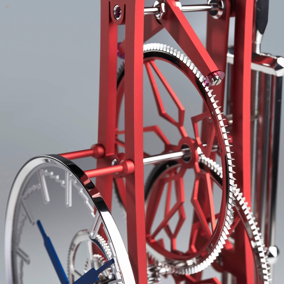 Thumbnail von NT 8 GT – Rote Design-Tischuhr