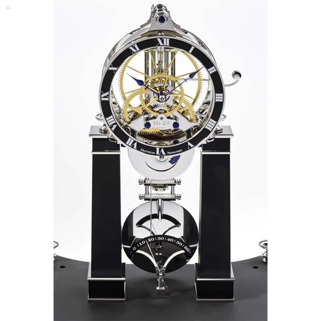 Thumbnail von NT 6 „La brillante“ – Design-Tischuhr mit Skelettwerk