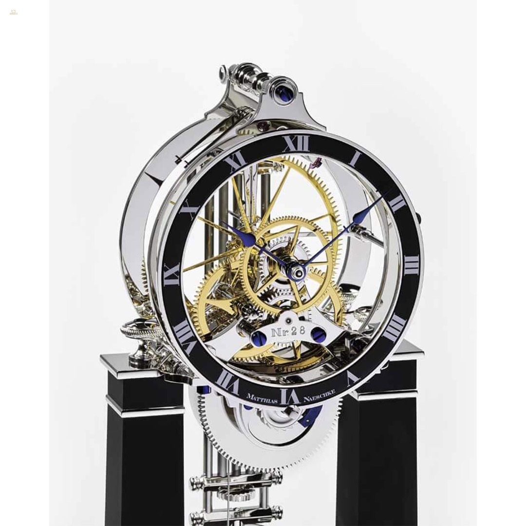 Thumbnail von NT 6 „La brillante“ – Design-Tischuhr mit Skelettwerk