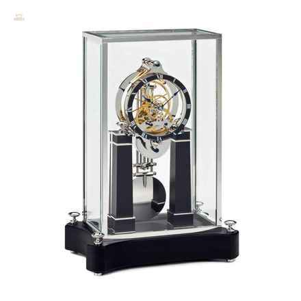 NT 6 „La brillante“ – Design-Tischuhr mit Skelettwerk