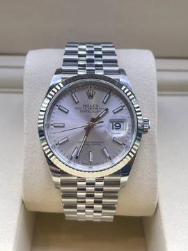  Rolex Datejust 36 Jubilee SILVER Dial FULL SET-BOX+PAPERS NEW-2025 first buying receipt LC Austria 