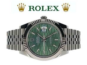 Thumbnail von Rolex Datejust 41 LC100 - UNGETRAGEN - grünes Fluted-Motif Dial-Jubilee