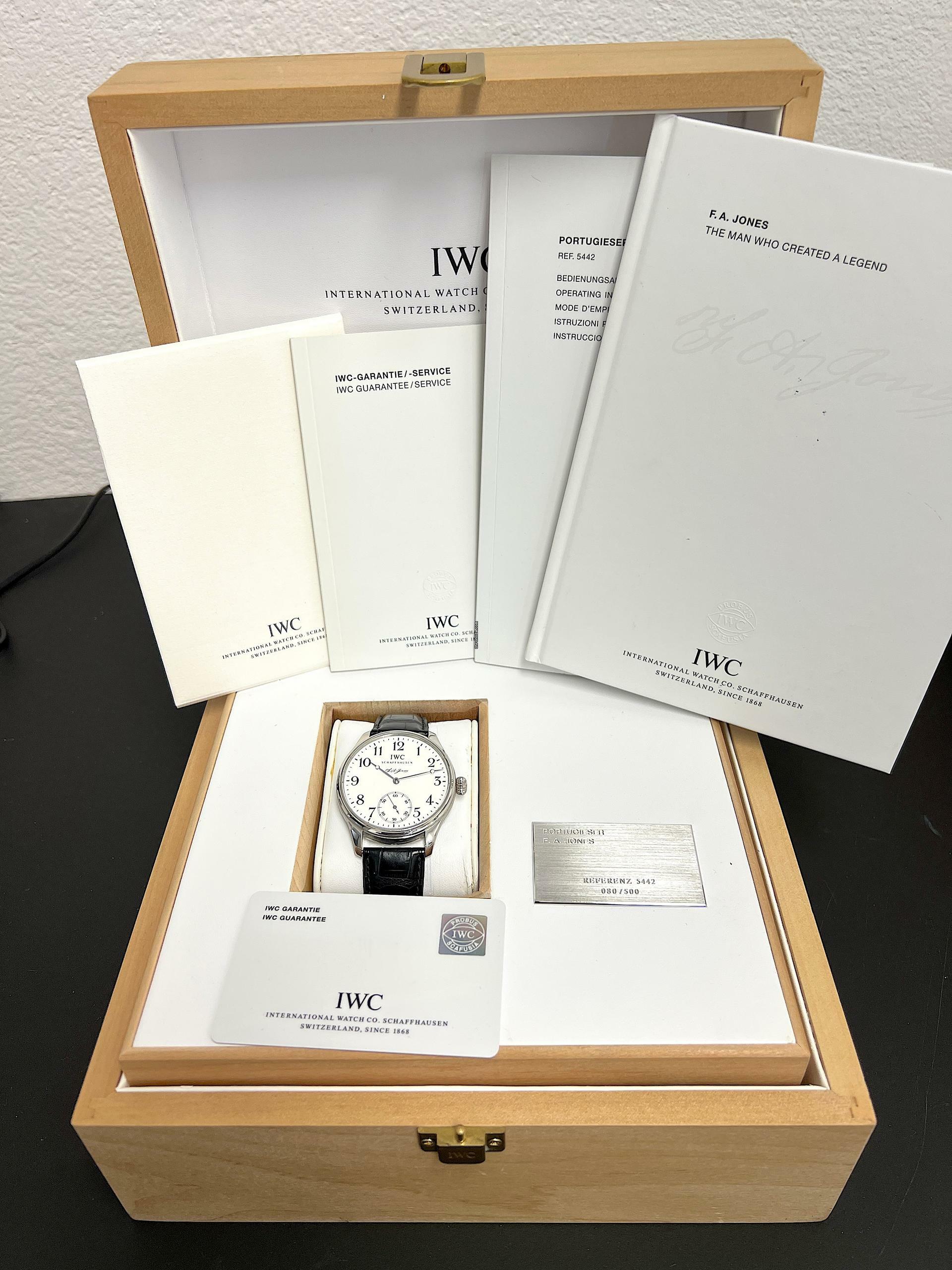 Thumbnail von IWC Portugieser Handaufzug F.a. Jones Portuguese Limited Edition 80/500 PLATINUM