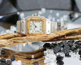 Thumbnail von Cartier Santos Automatik Stahl/Gold