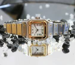 Thumbnail von Cartier Santos Automatik Stahl/Gold