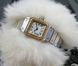 Thumbnail von Cartier Santos Automatik Stahl/Gold