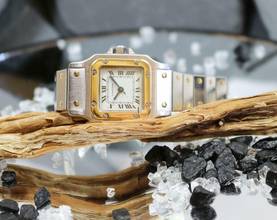 Thumbnail von Cartier Santos Automatik Stahl/Gold