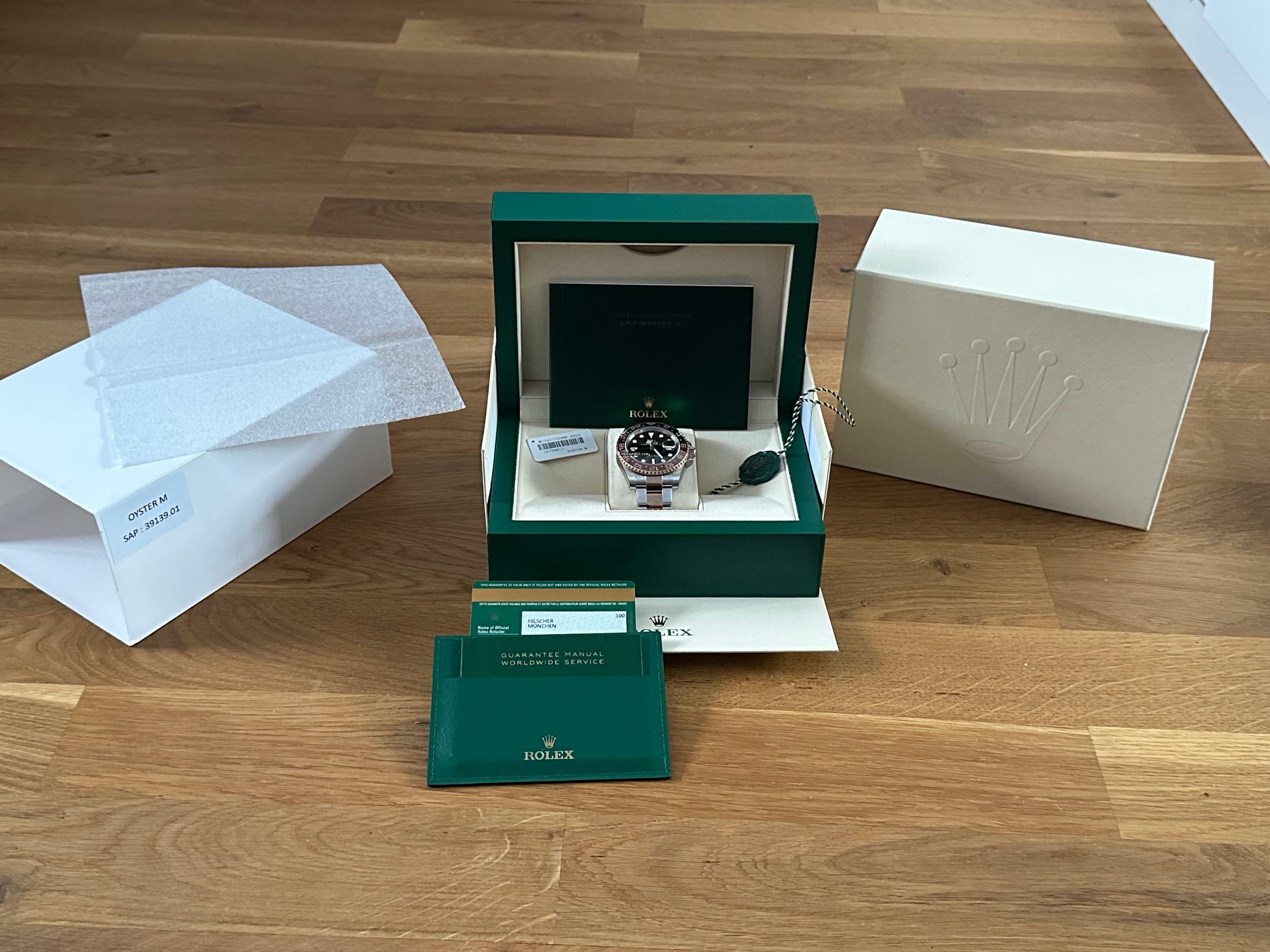 Thumbnail von Rolex GMT-Master II Rootbeer Full-Set inkl. Folien