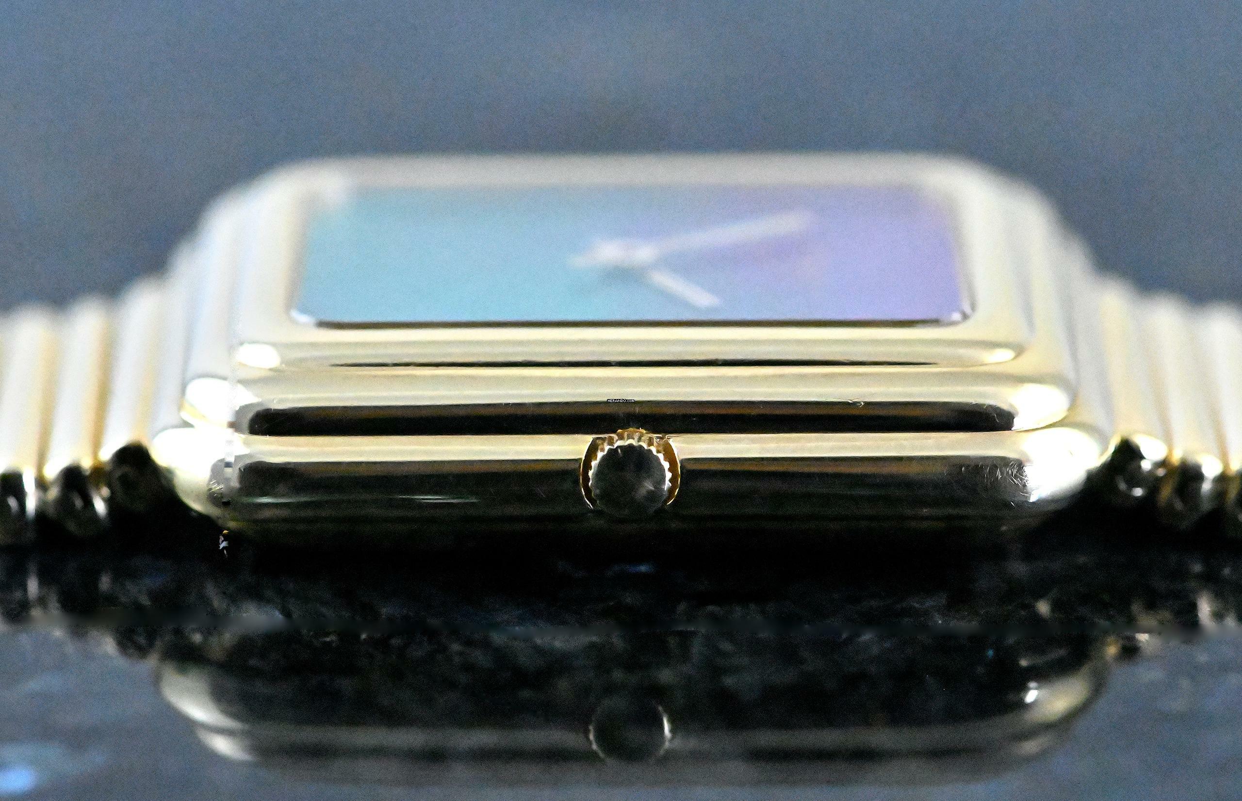 Thumbnail von Piaget extremely rare Beta 21 | 14101 C 10 | Hawk Eye Dial | orig. Gold bracelet