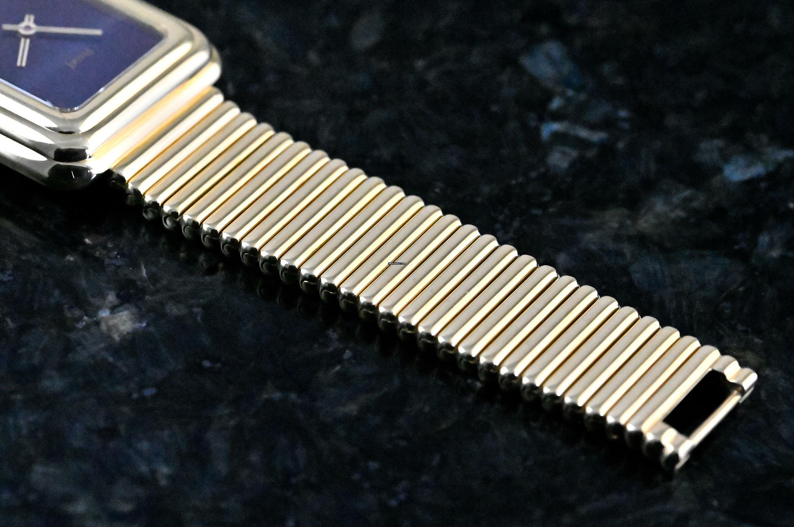 Thumbnail von Piaget extremely rare Beta 21 | 14101 C 10 | Hawk Eye Dial | orig. Gold bracelet