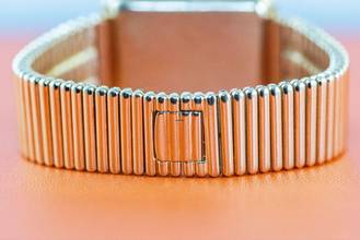 Thumbnail von Piaget extremely rare Beta 21 | 14101 C 10 | Hawk Eye Dial | orig. Gold bracelet