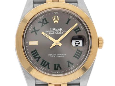  Rolex Datejust 41 Wimbledon Ref.126303 2021 Full Set wie Neu 
