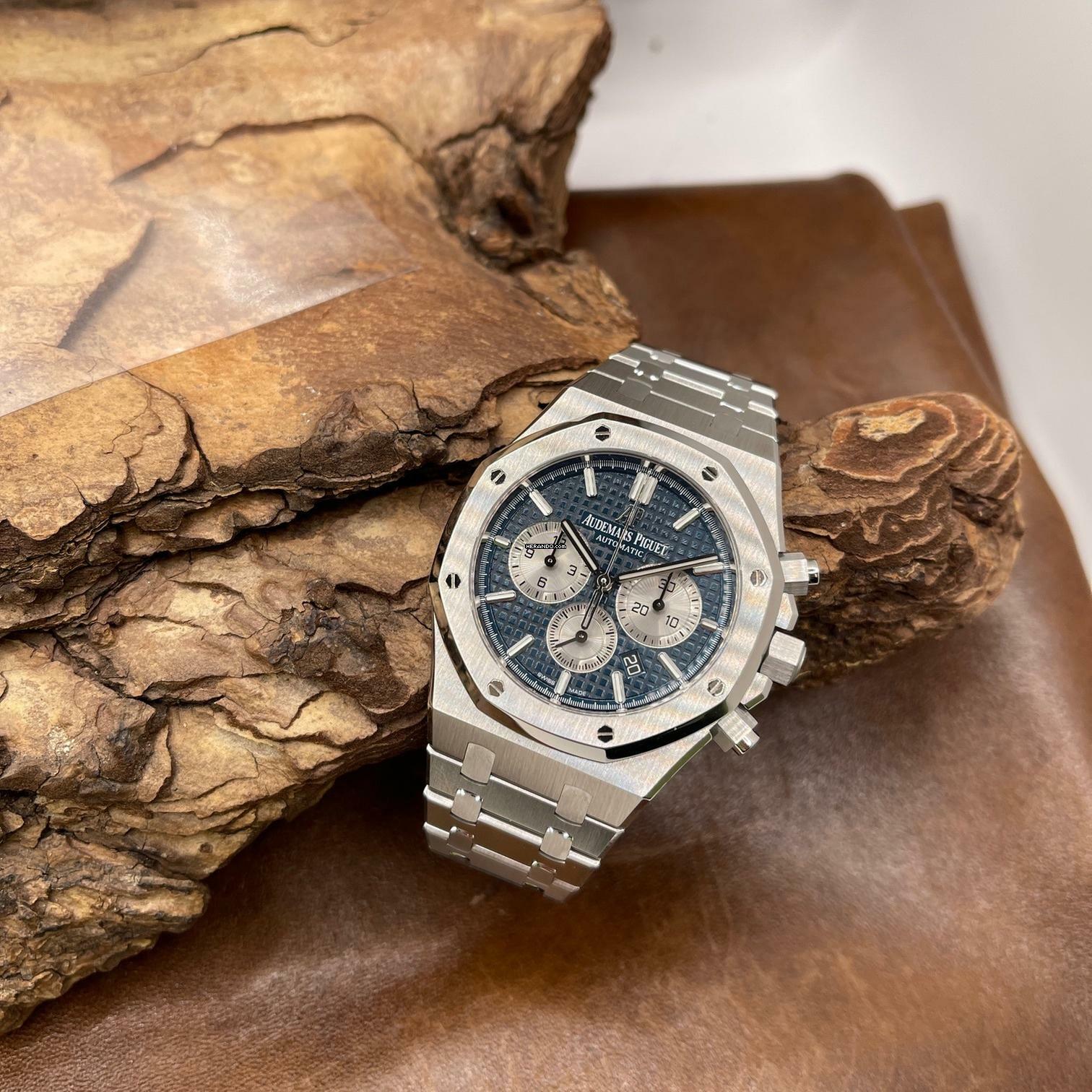 Thumbnail von Audemars Piguet Royal Oak Chronograph Full-Set 2021 - Ref: 26331ST.OO.1220ST.01