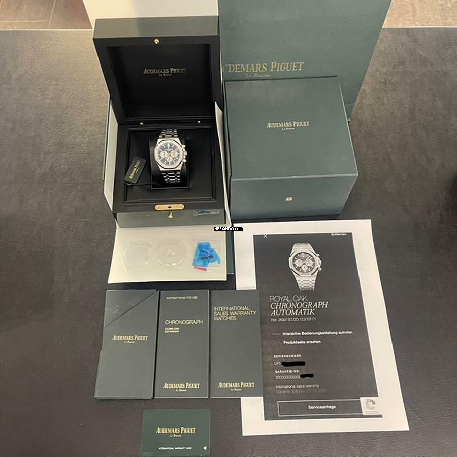 Thumbnail von Audemars Piguet Royal Oak Chronograph Full-Set 2021 - Ref: 26331ST.OO.1220ST.01