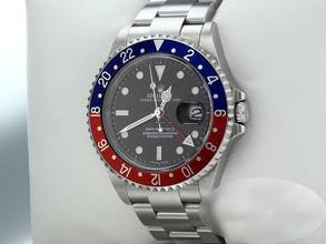 Thumbnail von Rolex GMT-Master II Stahl 16710 T Pepsi 2005 Automatik Zweite Zeitzone Blau Rot Stainless Steel Oyster-band Chronometer Black Dial