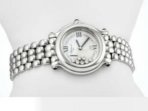 Thumbnail von Chopard Happy Sport Diamonds 36mm 278236 Edelstahl Diamanten Gold