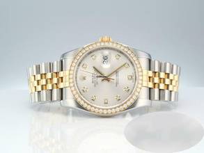 Thumbnail von Rolex Datejust 36 36mm 116243 2011 Stahl Gelbgold 750 Diamanten Automatik Gold