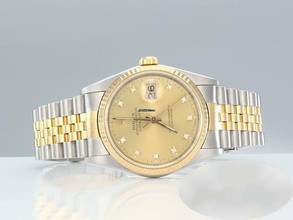 Thumbnail von Rolex Datejust 36 36mm 16233 Edelstahl Gelbgold 750 Automatik Stainless Steel 18kt Yellow Gold Jubilé-band Chronometer Oyster