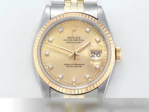 Thumbnail von Rolex Datejust 36 36mm 16233 Edelstahl Gelbgold 750 Automatik Stainless Steel 18kt Yellow Gold Jubilé-band Chronometer Oyster