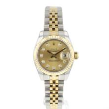 Thumbnail von Rolex Lady-Datejust 26 Jubilee Fluted Steel Gold Champagne Diamond Dial