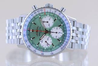 Thumbnail von Breitling Navitimer 1 B01 Chronograph 41mm B01 mint green Stahl Pilotband B+P