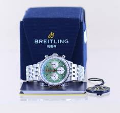 Thumbnail von Breitling Navitimer 1 B01 Chronograph 41mm B01 mint green Stahl Pilotband B+P
