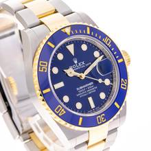 Thumbnail von Rolex Submariner Date 41 Steel Gold Blue – 126613lb – like NEW – 12/2024 Full Set Lc100