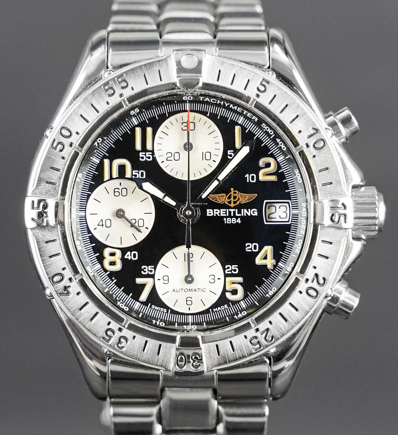 Breitling Colt Chronograph Black Dial FULLSET Inkl. Revisionsbeleg