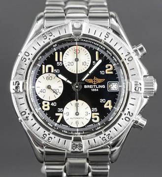  Breitling Colt Chronograph Black Dial FULLSET Inkl. Revisionsbeleg 