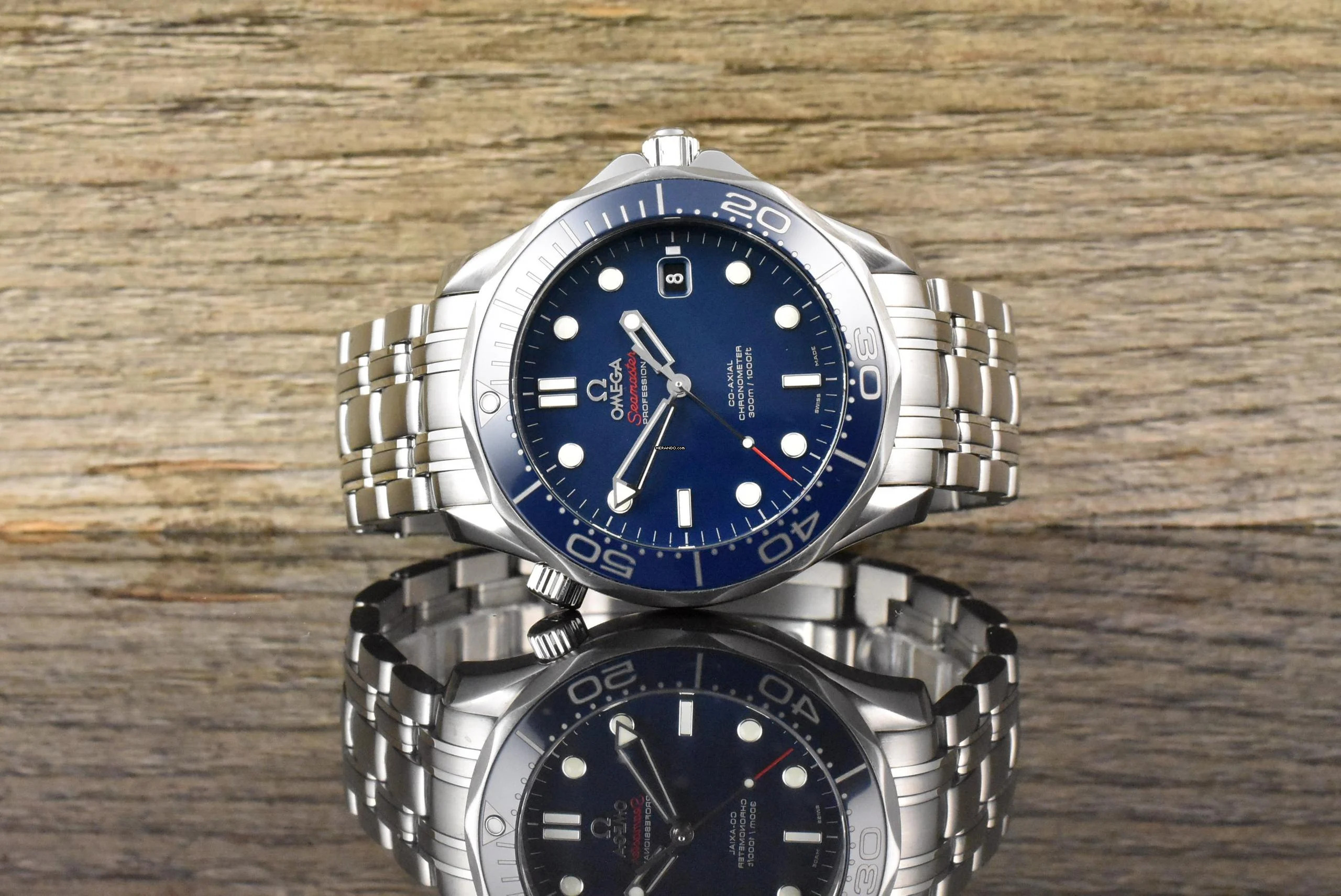 Omega Seamaster Diver 300 M 41MM Co Axial Blue Ceramic - Full Set 2021