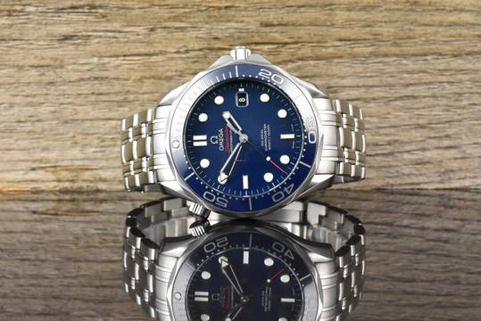  Omega Seamaster Diver 300 M 41MM Co Axial Blue Ceramic - Full Set 2021 