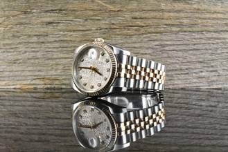 Thumbnail von Rolex Datejust 36 Stahl & Roségold - Pink Computer Diamond Dial - B&P 2013