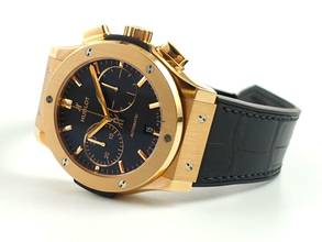 Thumbnail von Hublot Classic Fusion Chronograph King Gold Unworn Watch with Box and Papers
